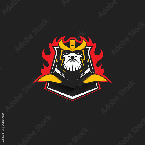 Modern professional Titan logo design template for a sport team - Vector