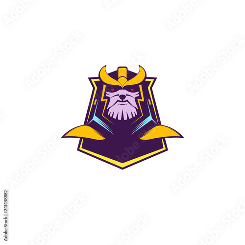 Modern professional Titan logo design template for a sport team - Vector