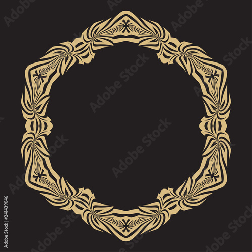 Geometrical round ornament.