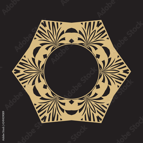 Geometrical round ornament.