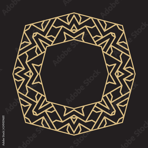 Geometrical round ornament.