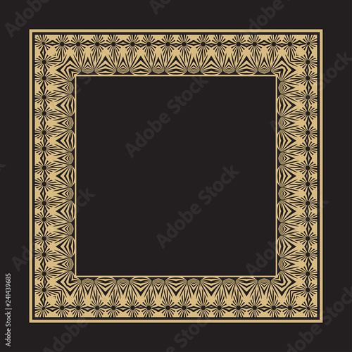 Geometrical rectangular ornament.