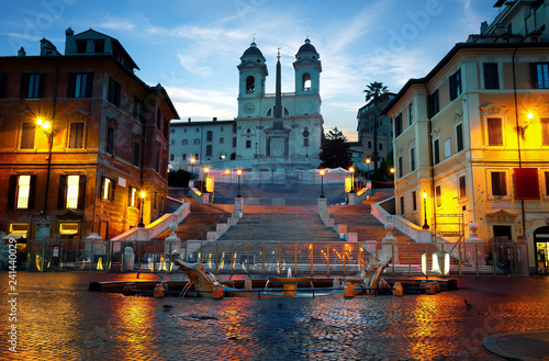 Front view of Spanish stairs