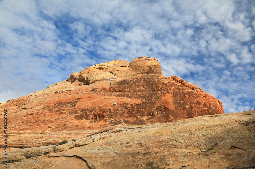 Natural sandstone rock structure