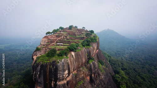 Sigiriya - an ancient stone fortress and a palace built on a granite rock