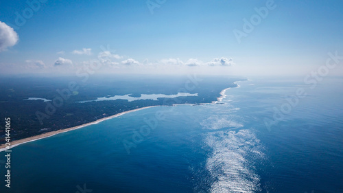 Ocean coast in Sri Lanka from the height of bird flight © semenyaka
