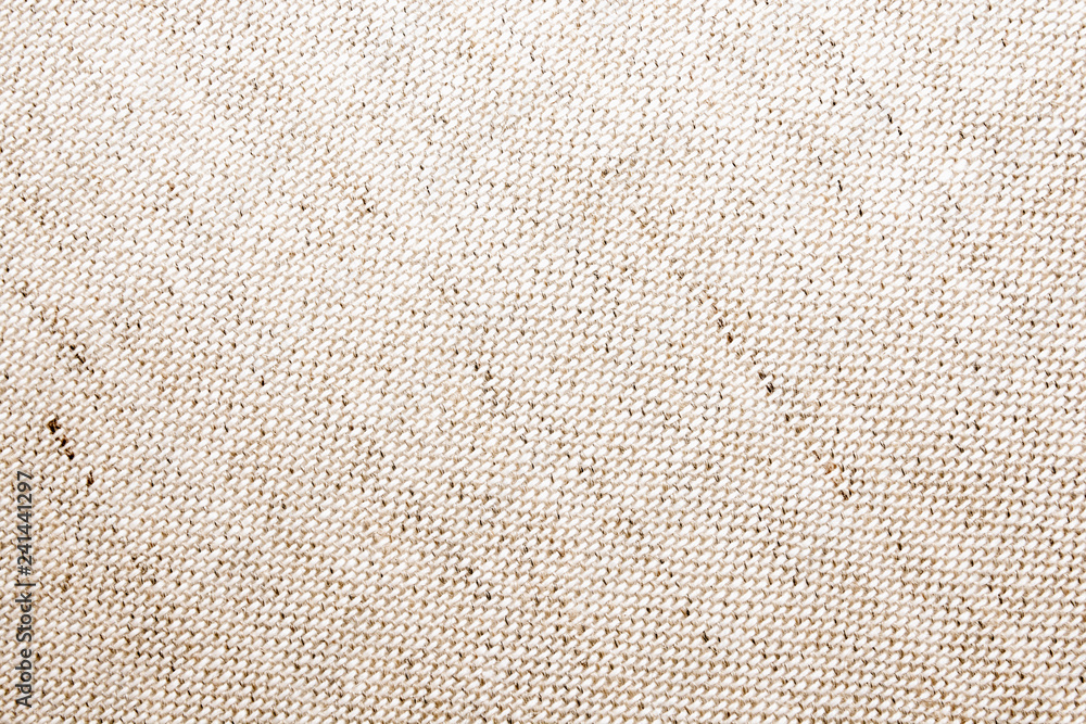 Fototapeta premium Texture of natural linen fabric