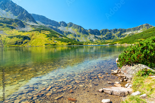 Summer in 5 lakes valley in High Tatra Mountain, Poland