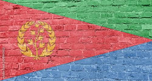Flag of Eritrea, background, texture