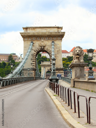 Chain Bridge in Budapest   Hungary