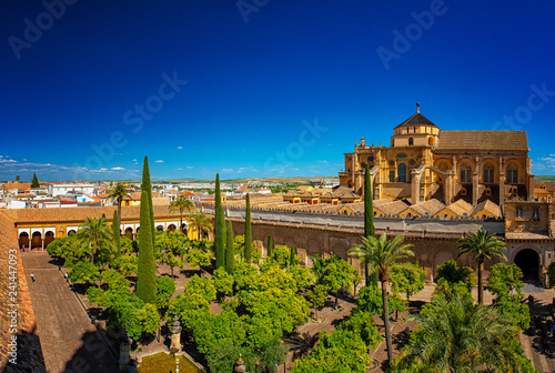 Panoramic view on the garde...