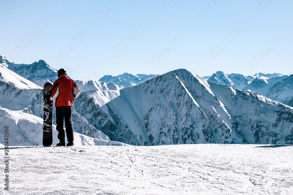Winter landscape of the Alps on a very cold but sunny day Winter landscape of the Alps on a very cold but sunny day