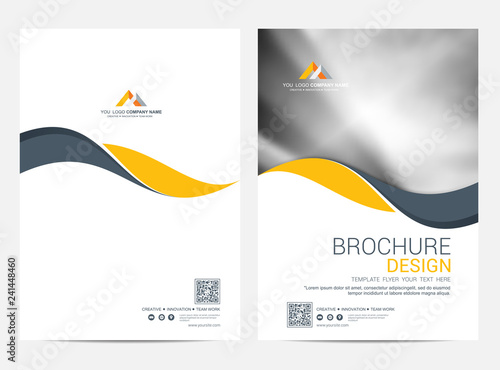 Brochure template flyer design vector background