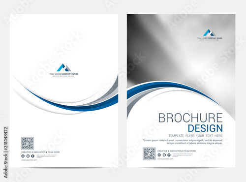 Brochure template flyer design vector background
