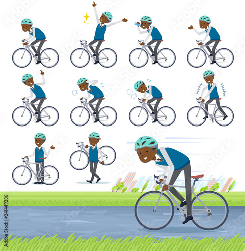 flat type school boy black_road bike