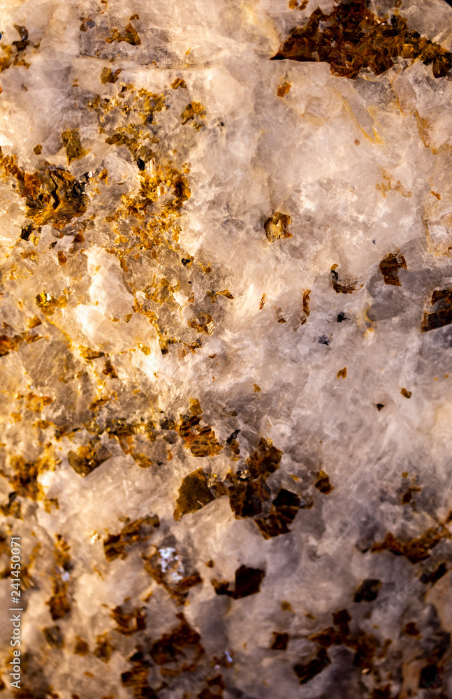 Naklejka premium Siderite with cryolite mineral