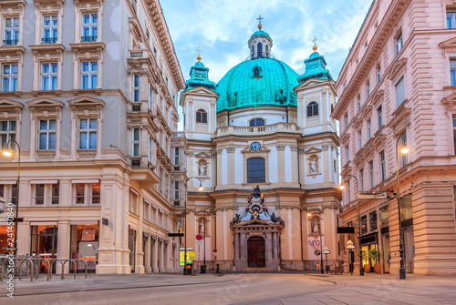 St. Peter's Church in Vienna, Austria, no people