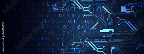 Abstract technology concept. High computer color background. Vector illustration