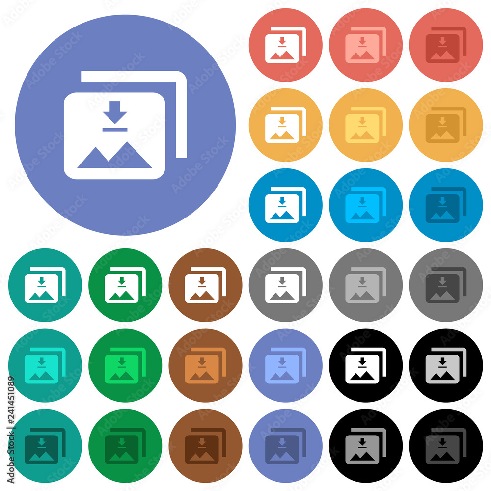 Download multiple images round flat multi colored icons Download multiple images round flat multi colored icons
