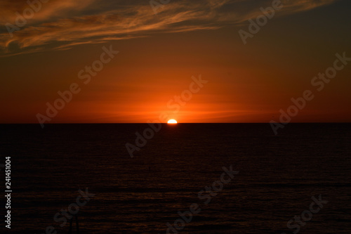 Santa moica beach sunset © annamalaiswe
