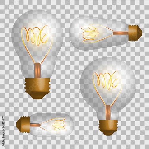 Set of loft bulbs.