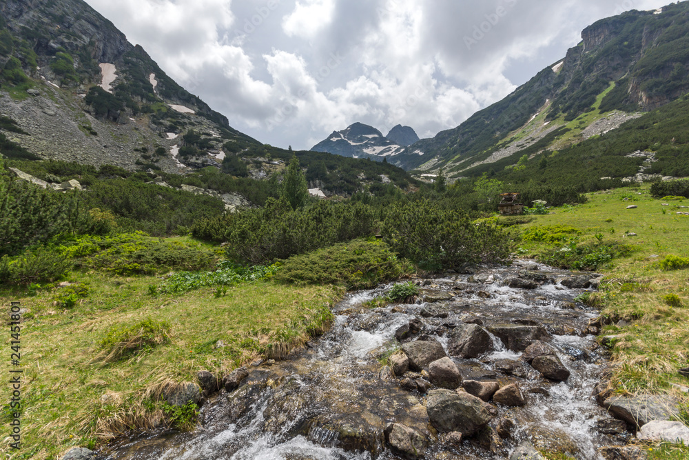 Summer landscape of Malyovitsa peak and Malyoviska river, Rila Mountain, Bulgaria Summer landscape of Malyovitsa peak and Malyoviska river, Rila Mountain, Bulgaria