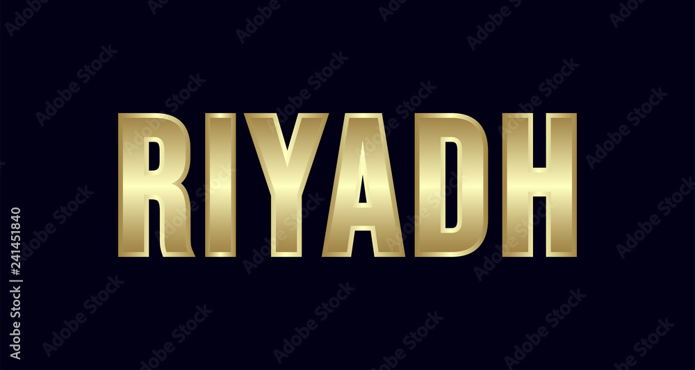Riyadh City Typography vector design. Greetings for T-shirt, poster, and more Riyadh City Typography vector design. Greetings for T-shirt, poster, and more