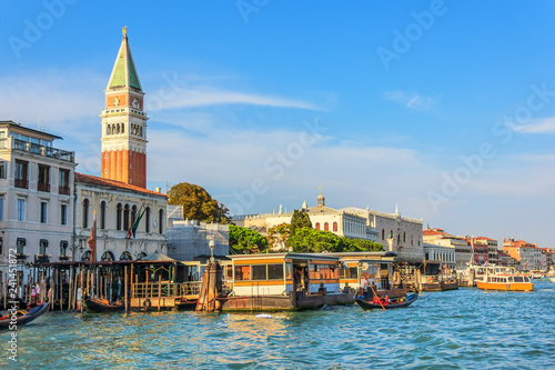 San Marco Campanile and Doge's Palace, view from the canal, Veni © AlexAnton