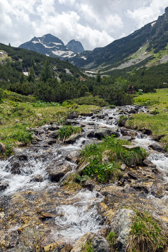 Summer landscape of Malyovitsa peak and Malyoviska river, Rila Mountain, Bulgaria © Stoyan Haytov