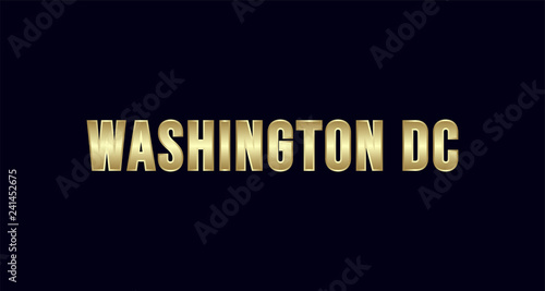Washington DC City Typography vector design. Greetings for T-shirt, poster, and more
