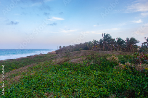 Twilight at Santa Maria del Mar Beach  Havana  Cuba