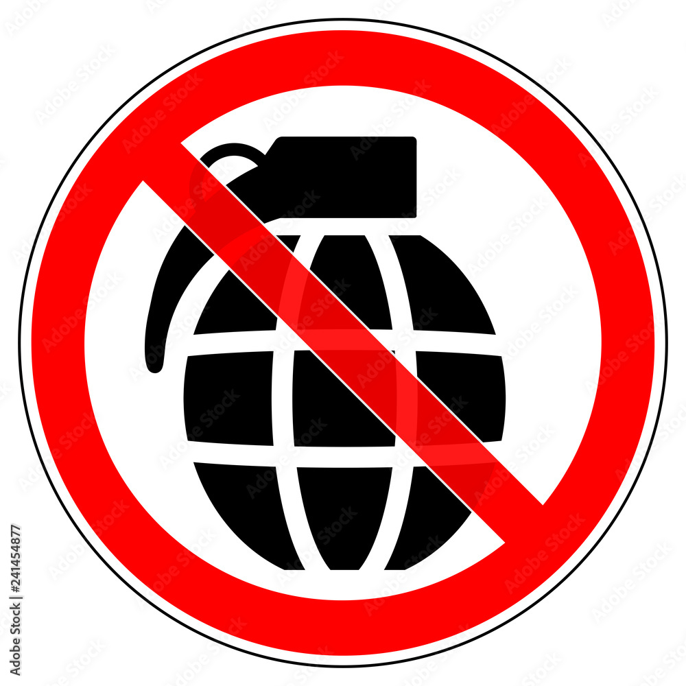 srr514 SignRoundRed - german - Verbotszeichen: Granate / Handgranate verboten (Waffen) - english - prohibition sign - grenade / hand grenades forbidden (weapons) - red xxl g6976 srr514 SignRoundRed - german - Verbotszeichen: Granate / Handgranate verboten (Waffen) - english - prohibition sign - grenade / hand grenades forbidden (weapons) - red xxl g6976