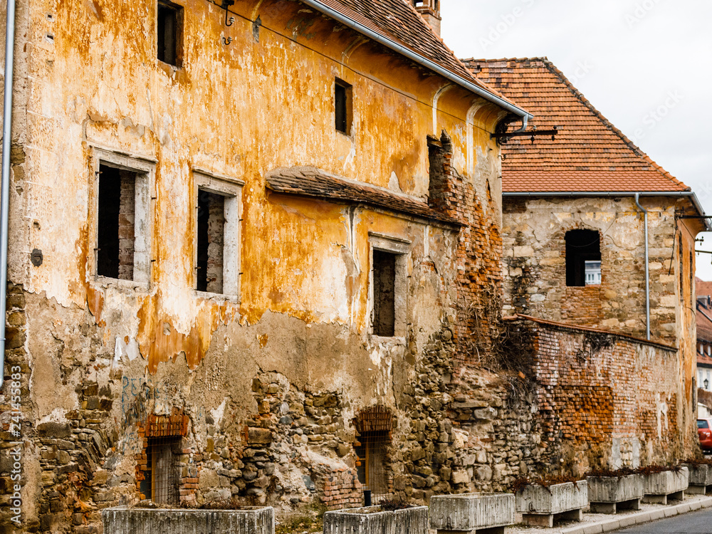 Old Building in the Lent District in Maribor, Slovenia Old Building in the Lent District in Maribor, Slovenia