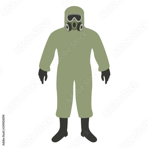 man in chemical-protection suit ,vector illustration ,  © wectorcolor