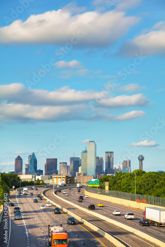 Obraz na płótnie Overview of downtown Dallas w salonie