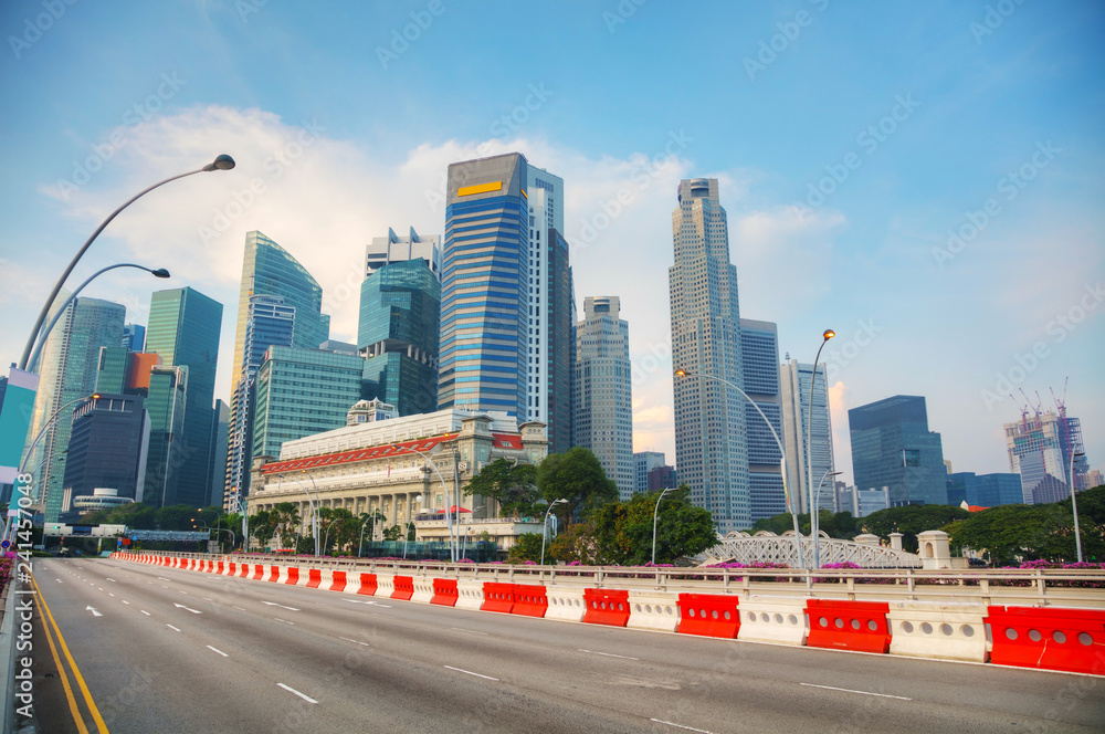 Singapore financial district