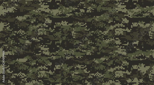 Print texture military camouflage seamless pattern. Abstract army and hunting masking ornament