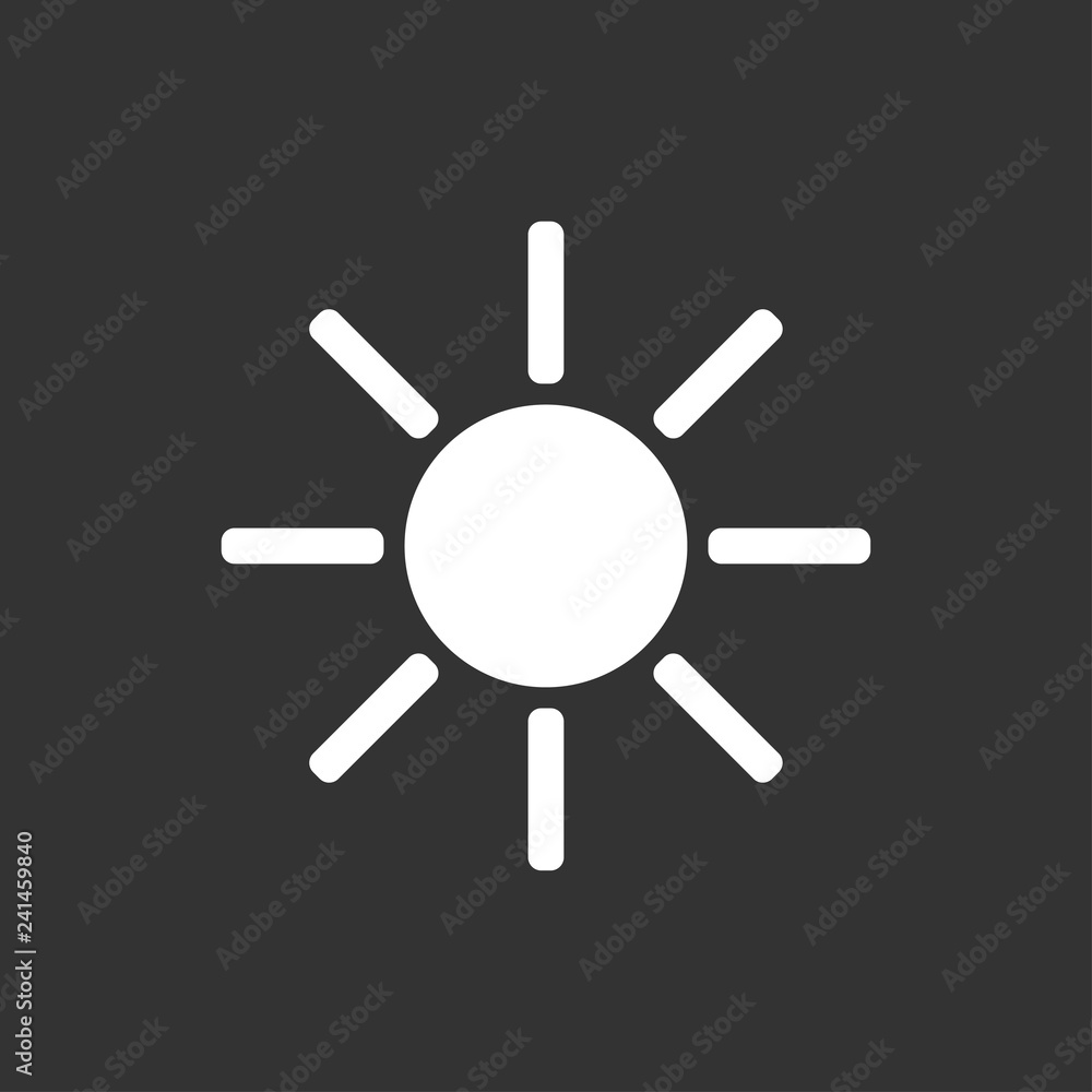 Sun icon. Brightness icon. Vector illustration - Vector Sun icon. Brightness icon. Vector illustration - Vector