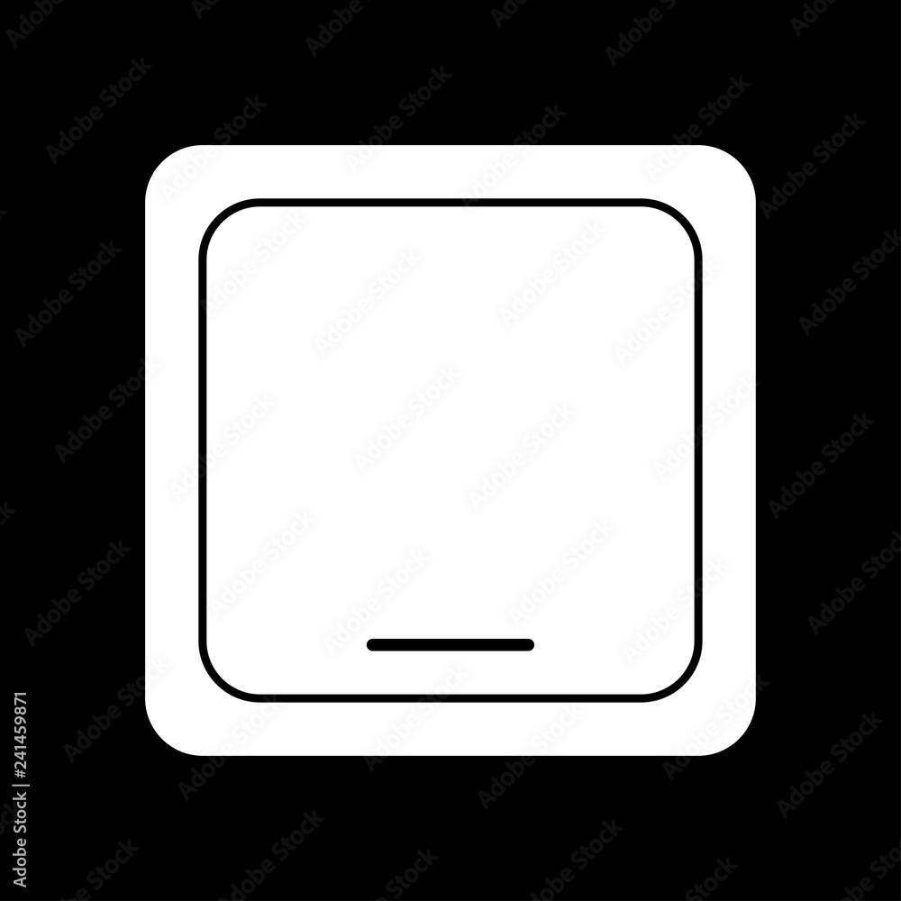Icon switch and light switch. Simple design. - Vector Icon switch and light switch. Simple design. - Vector