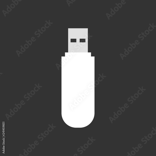 USB drive icon, flash drive symbol logo concept. Vector - Vector