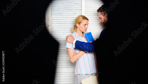 Photography View through keyhole