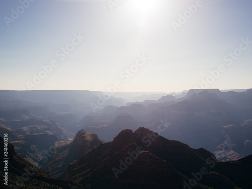Sunrise over Grand Canyon National Park in Arizona, United States.