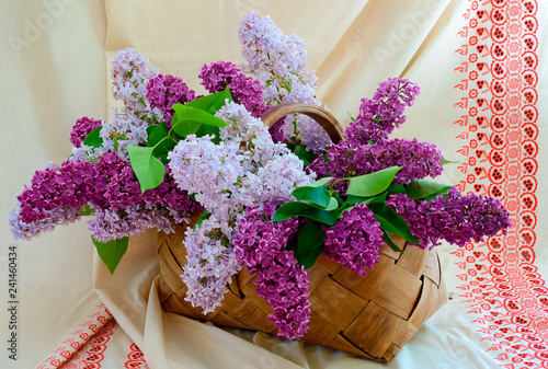 lilac purple fabric ornament photo