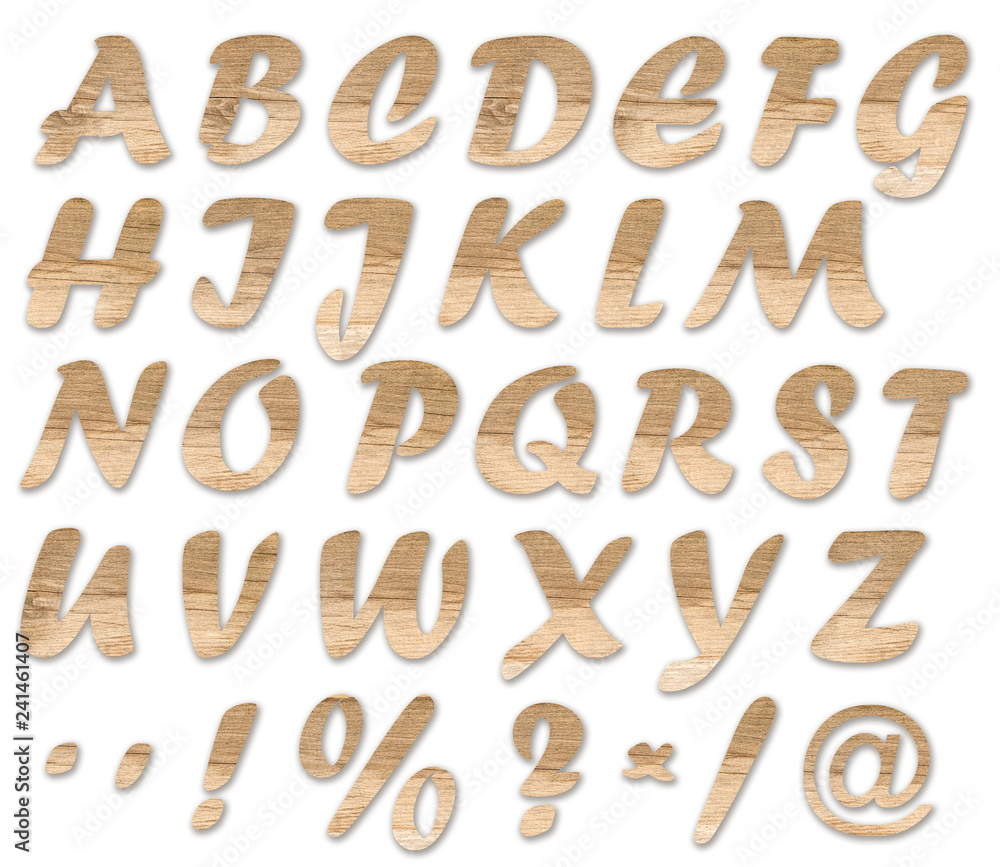Wooden letters Wooden letters