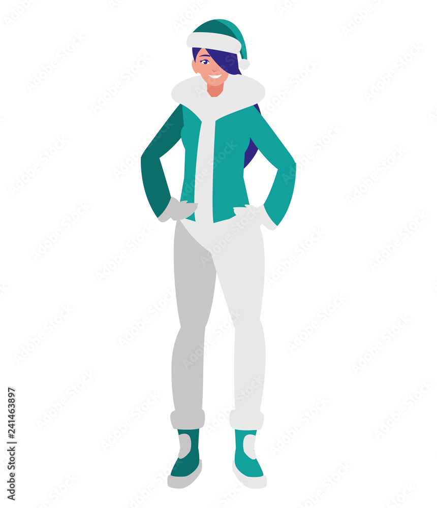 beautiful and young woman with winter clothes beautiful and young woman with winter clothes