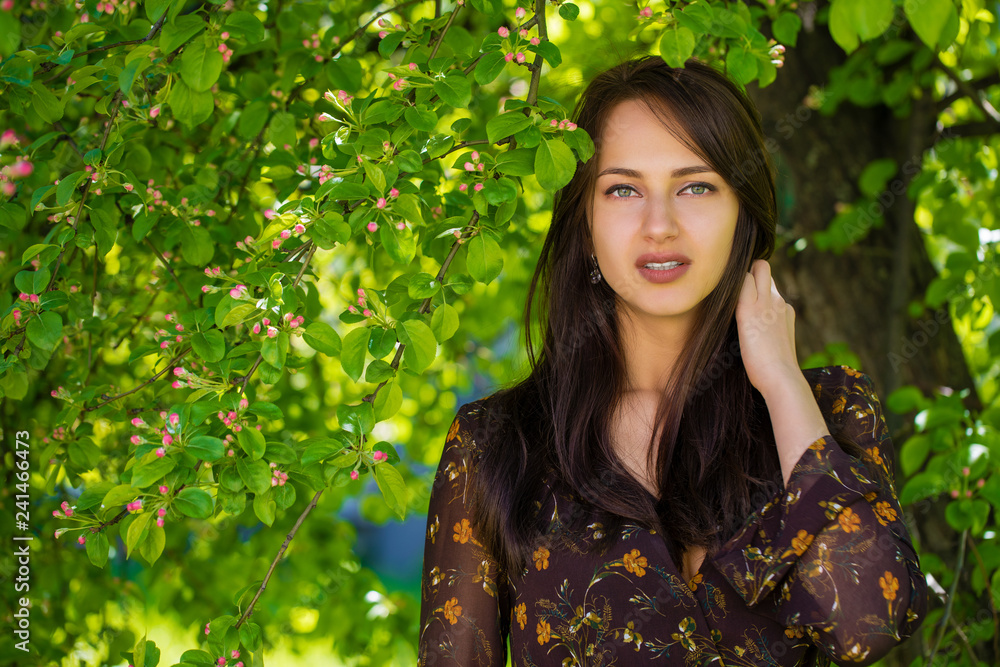 Portrait of beautiful young happy woman Portrait of beautiful young happy woman