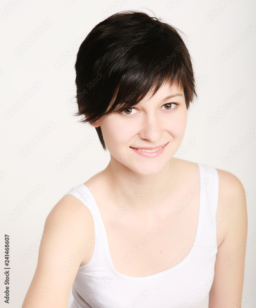 sporty woman isolated on white background sporty woman isolated on white background