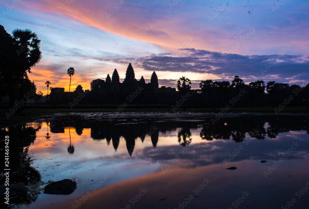Morning sunrise at Angkor Wat