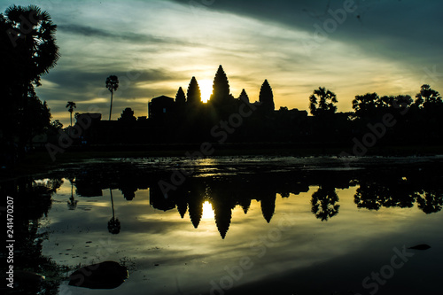 Morning sunrise at Angkor Wat
