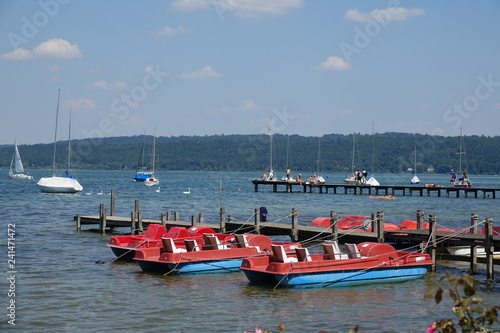 Tretboot bei Diessen am Ammersee